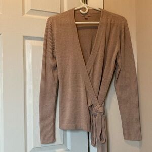 Barefoot Dreams Cozychic Ultra lite Blush Wrap Sweater perfect condition